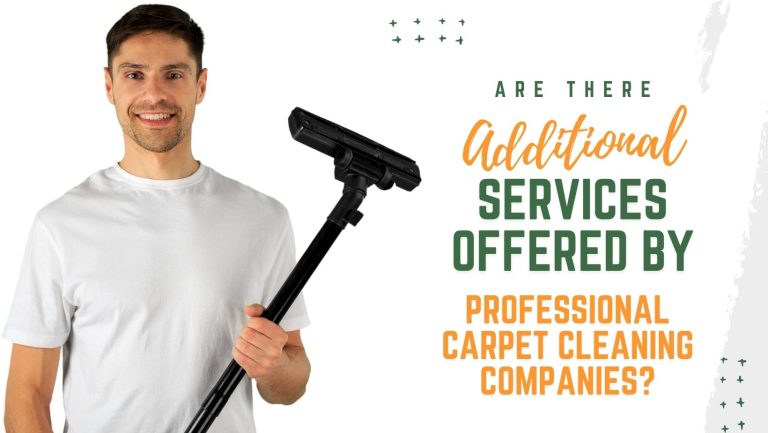 Are there Additional Services offered by Professional Carpet Cleaning Companies